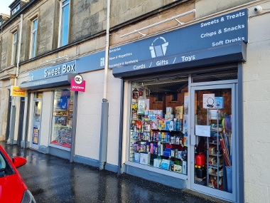 Neilston shop front - Sweet Box