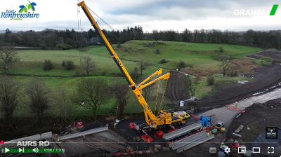 Aurs Road beam install