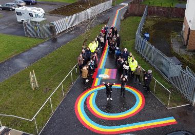 Thornliebank lanes artwork - group-drone