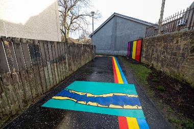 Thornliebank lane artwork