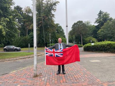 Provost Fletcher raises flag for Merchant Navy Day